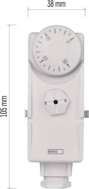 Produktbild Emos Anlege-Thermostat P5681, manuell