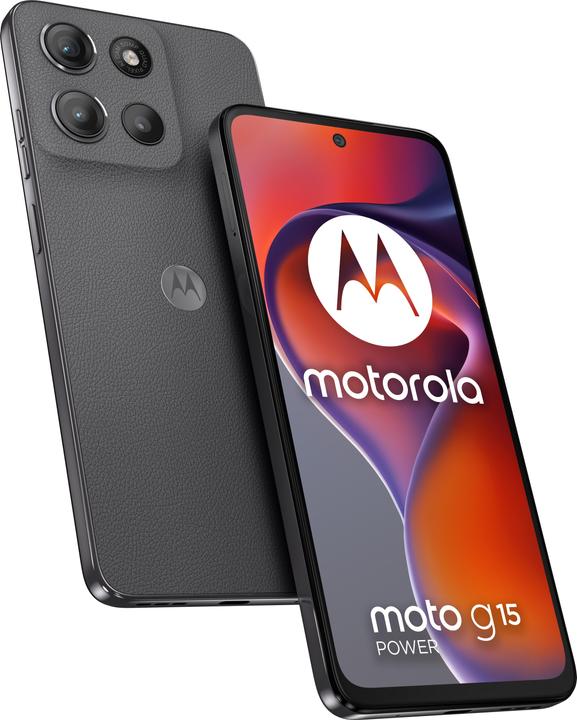 Image du produit Motorola Moto G15 Power (256 Go, Gris gravitationnel, 264.57", Double SIM, 50 Mpx, 4G)