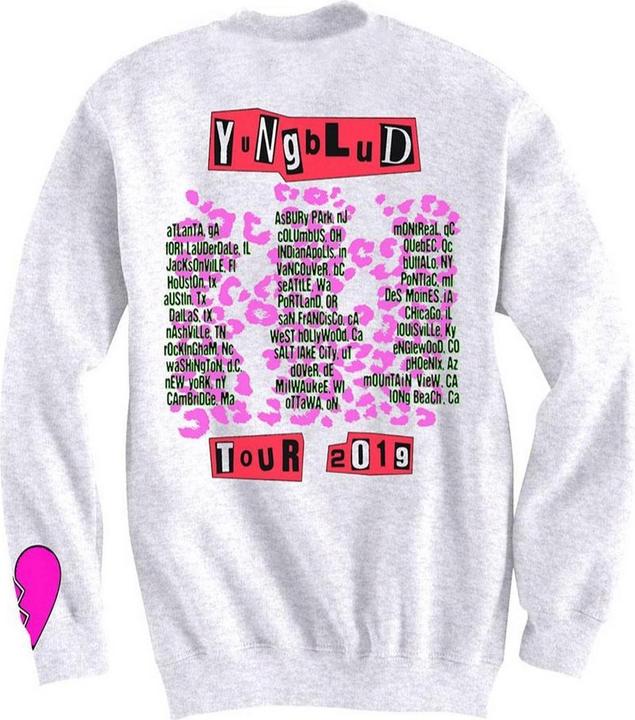 Image du produit Yungblud Sweatshirt unisexe adulte Tour avec impression dos et manches (XXL)