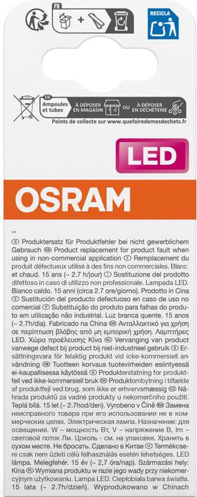 Energie-Label Osram Led Star R50 (E14, 2.60 W, 210 lm, 1 x, F)