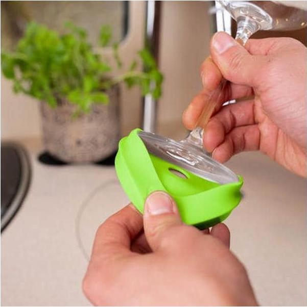 Immagine prodotto Silwy Magnet-Kondom für Stielgläser Hellgrün (1 x)