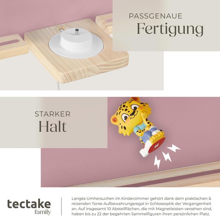 Immagine prodotto tectake Mensola a muro MyLittleStory Princess Castle per fino a 22 Tonies