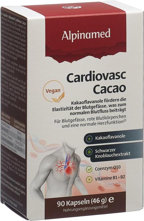 Immagine prodotto Alpinamed Cardiovasc Cacao Caps 90 Capsule (90 Pezzo/i, Pillole, 93 g)