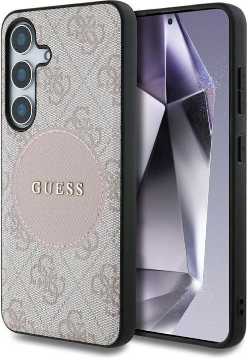 Produktbild Guess Etui 4G Round Patch Classic Logo MagSafe do Samsung Galaxy S25 Plus rÃ³Å¼owy (Samsung Galaxy S25+)