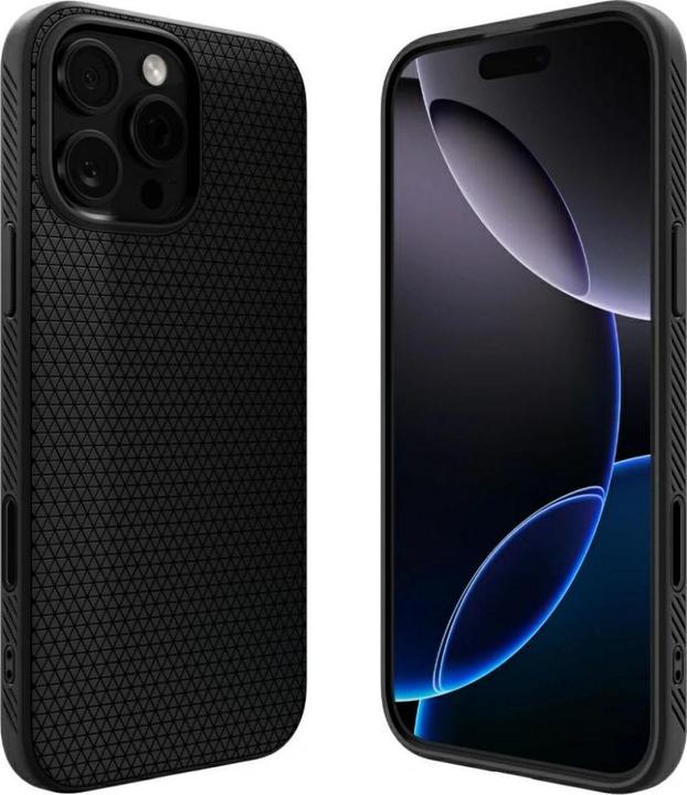 Actual product image Spigen Liquid Air T (MagFit) iPhone 16 Pro Case Matte Black (Apple iPhone 16 Pro)