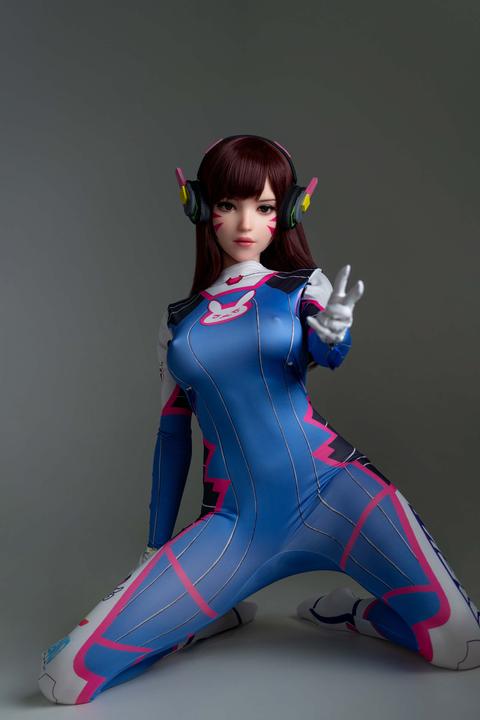Actual product image Game Lady Full Silicone Doll D.Va 167 cm - Overwatch