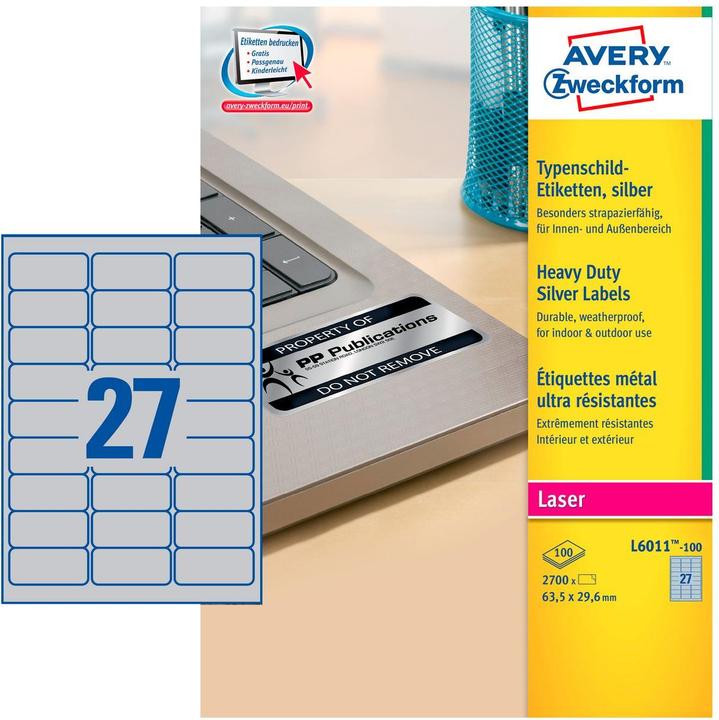 Produktbild Avery Typenschild-Etiketten