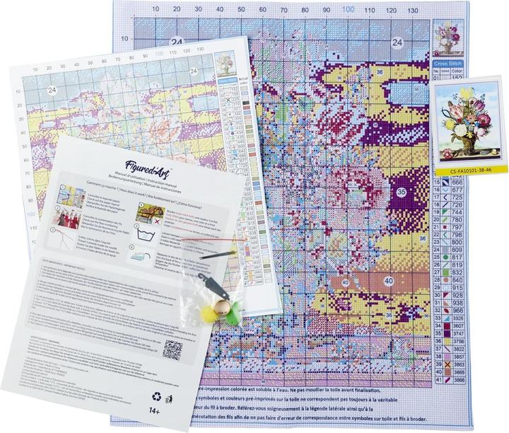 Produktbild Figured'Art Kreuzstich-Set Schmetterling und Farben