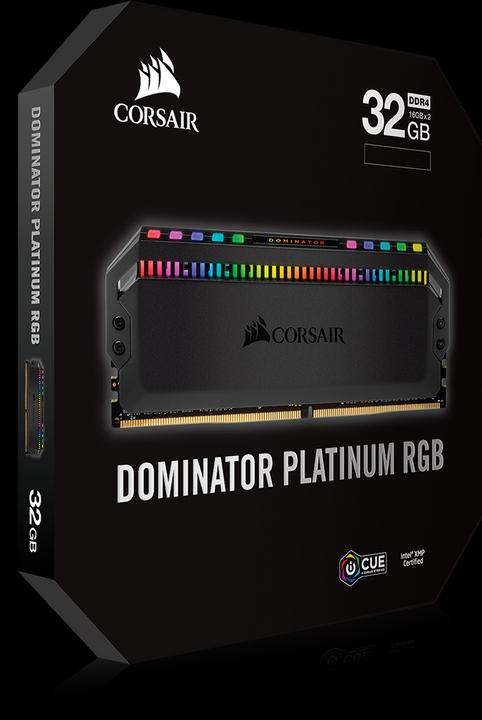 Produktbild Corsair Dominator Platinum RGB (2 x 16GB, 3600 MHz, DDR4-RAM, DIMM)