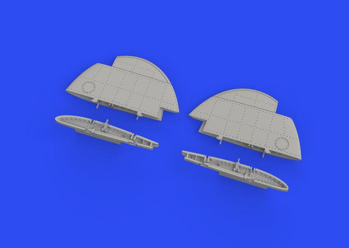 Actual product image Eduard A6M2-N Rufe folding wingtips PRINT 1/48