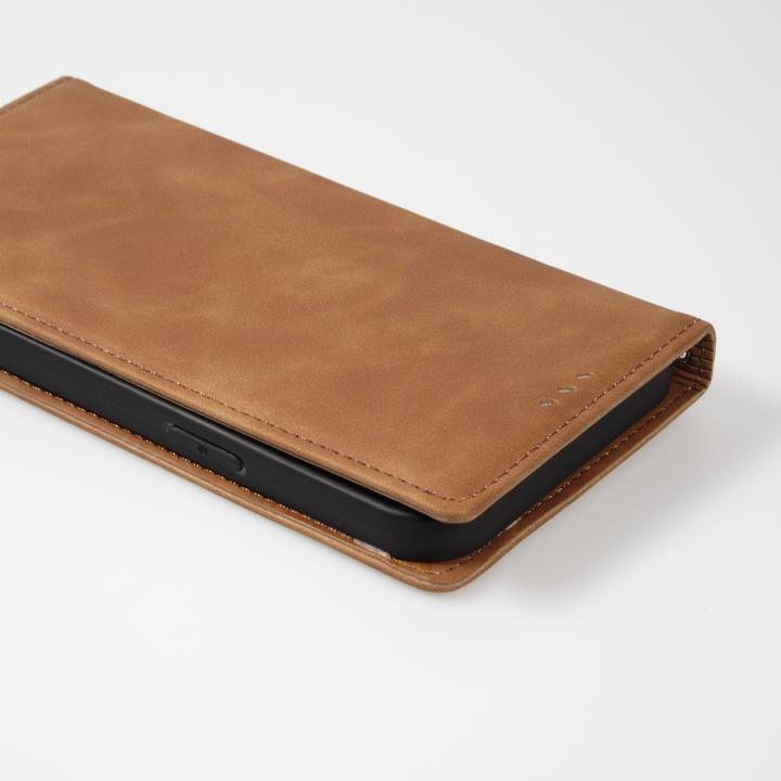 Produktbild PhoneLook Leder Tasche Flip Wallet vintage mit Magnetverschluss und Kartenhalter (Apple iPhone 13)