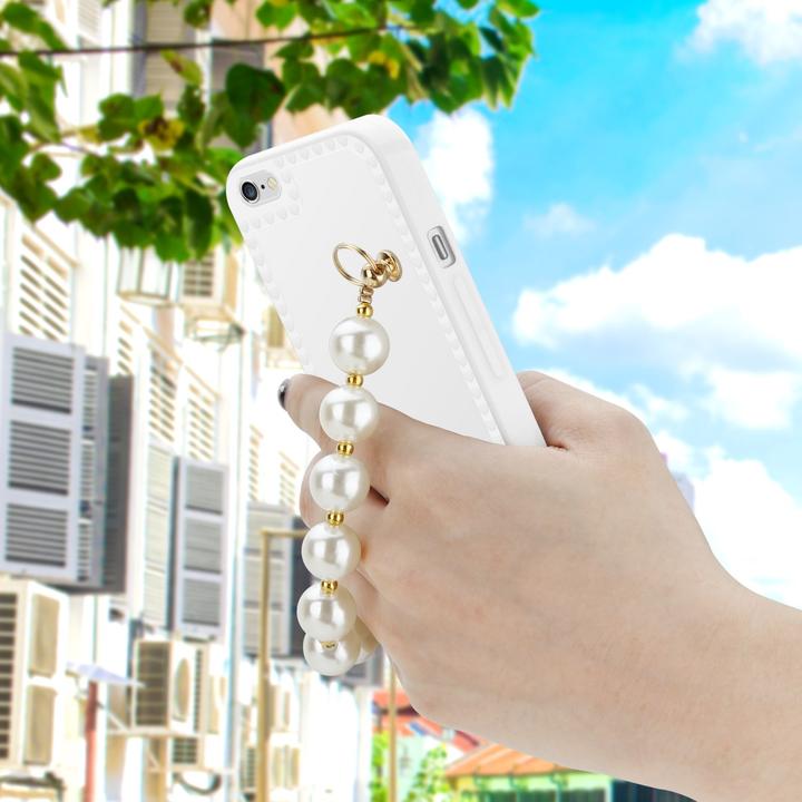 Produktbild Cadorabo Hülle für Apple iPhone 6 / 6S im TPU Perlen Style (Apple iPhone 6)