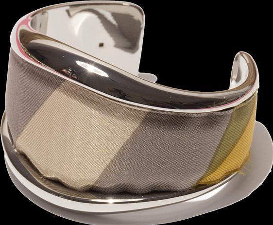 MM33 Bangle abstract print (950 Platin)