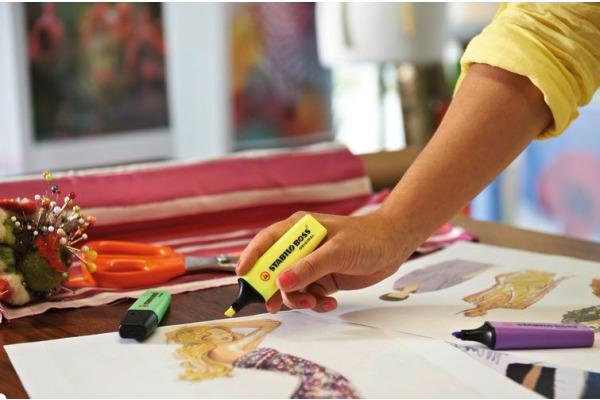 Produktbild STABILO BOSS ORIGINAL Textmarker (Pink, Gelb, Grün, Orange, 5 mm, 4 x)