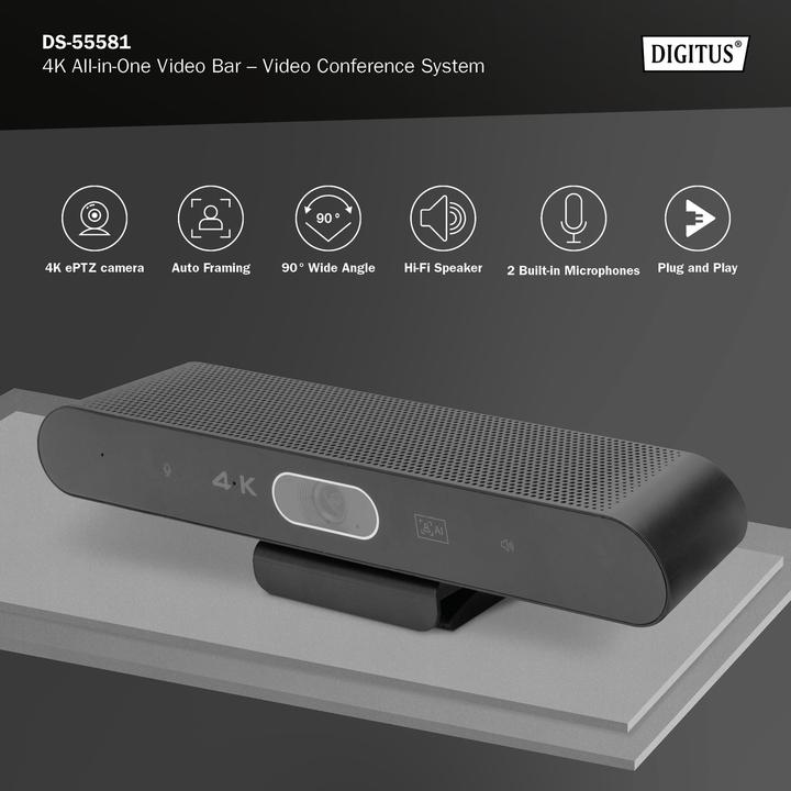 Produktbild Digitus 4K All-In-One Video Bar - Videokonferenz-System