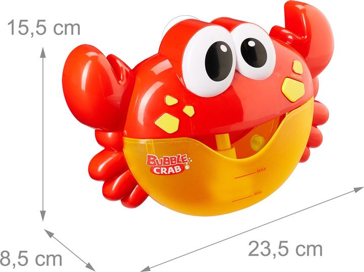 Image du produit Relaxdays Jouet de crabe pour le bain, rouge