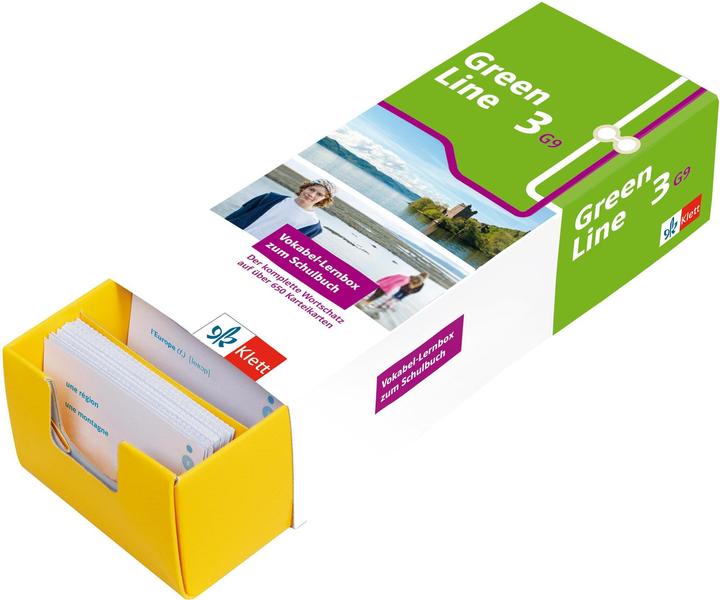 Produktbild Green Line 3 G9 (Neue Ausgabe ab 2019) Klasse 7 Vokabel-Lernbox zum Schulbuch (Deutsch, Englisch, Klett Lerntraining, 2021)