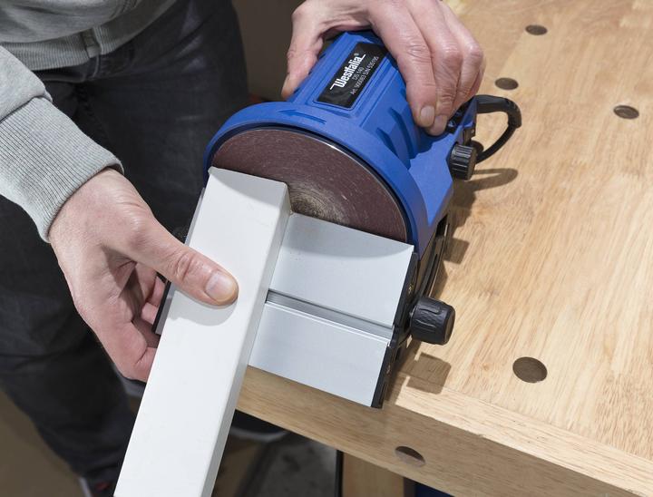 Produktbild Westfalia Tellerschleifer mit Gehrungswinkel, 140 Watt