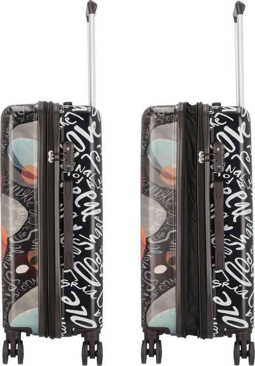 Immagine prodotto Anekke Viaje 4 Rollen Kofferset 2-teilig mit Dehnfalte (91 l, L (90 - 115l))