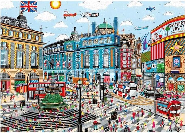 Image du produit Jumbo 11354 - Piccadilly Circus contemporain, puzzle, 1000 pièces (1000 pièces)