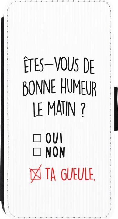 Actual product image PhoneLook Coque Wallet noir Bonne humeur matin (Apple iPhone 11)