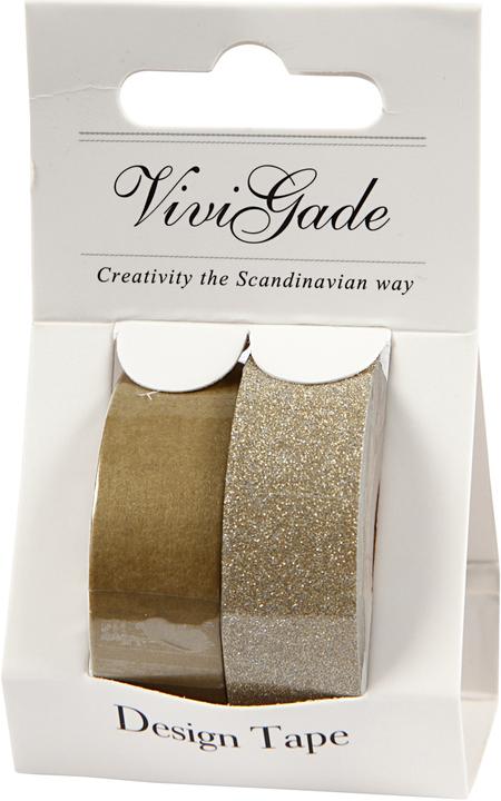 Produktbild Creativ Company Masking Tape Goud 2m, 2st. (15 mm)