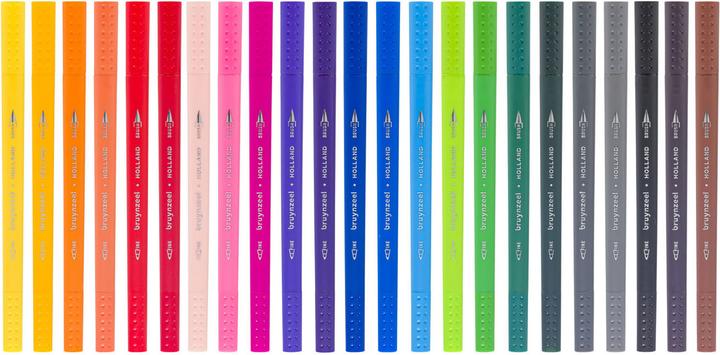 Image du produit Bruynzeel Fineliner Brushpennen, 24pcs. (Multicolore, 24 x)