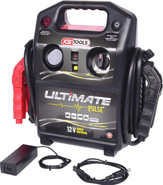 KS Tools Starthilfegerät mobil 1800A Kondensator Booster 12 Volt (9000 A)