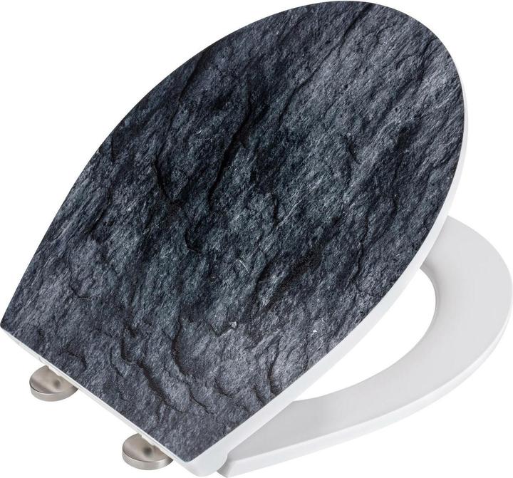 Actual product image Wenko WC Seat Slate Rock Relief