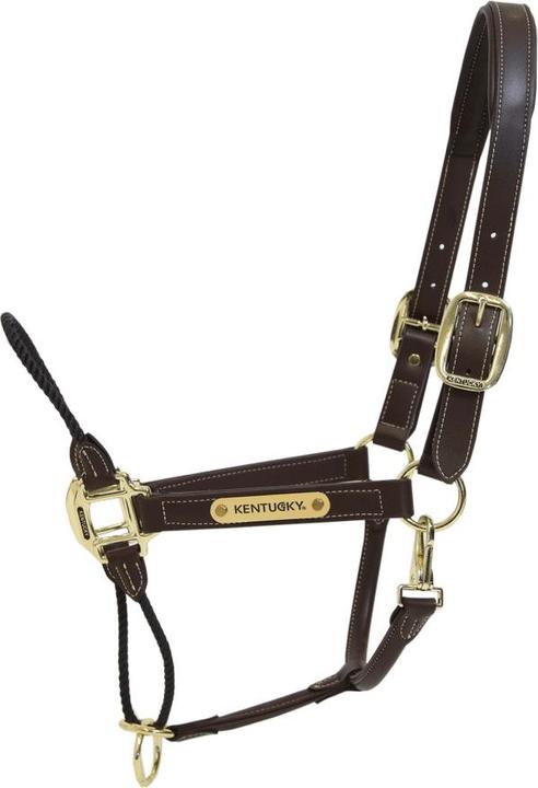 Actual product image Kentucky Horsewear Leather rope halter