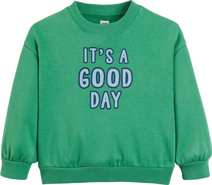 La Redoute Collections Sweatshirt mit rundem Ausschnitt und Message