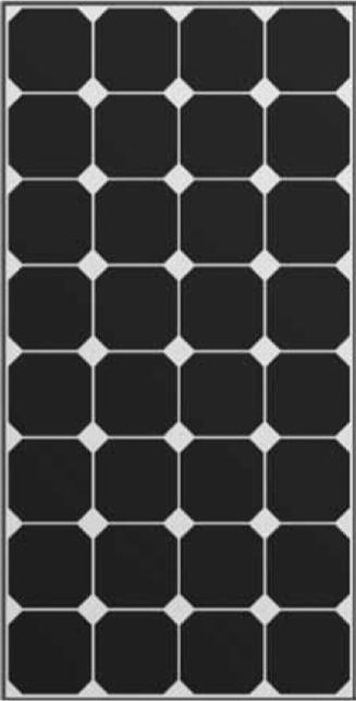 DC Solar Solar module E440M32 black (110 W, 8.40 kg)