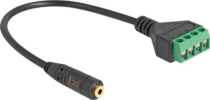 Produktbild Delock Kabel Klinkenbuchse 2,5 mm 4 Pin zu Terminalblock Adapter 20 cm (0.20 m)