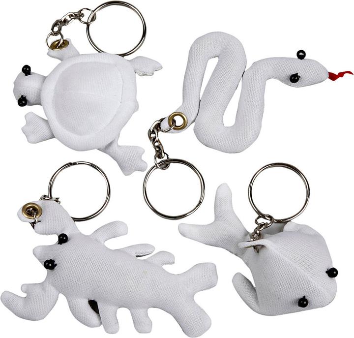 Produktbild Creativ Company Dieren Sleutelhangers van Textiel, 4st.
