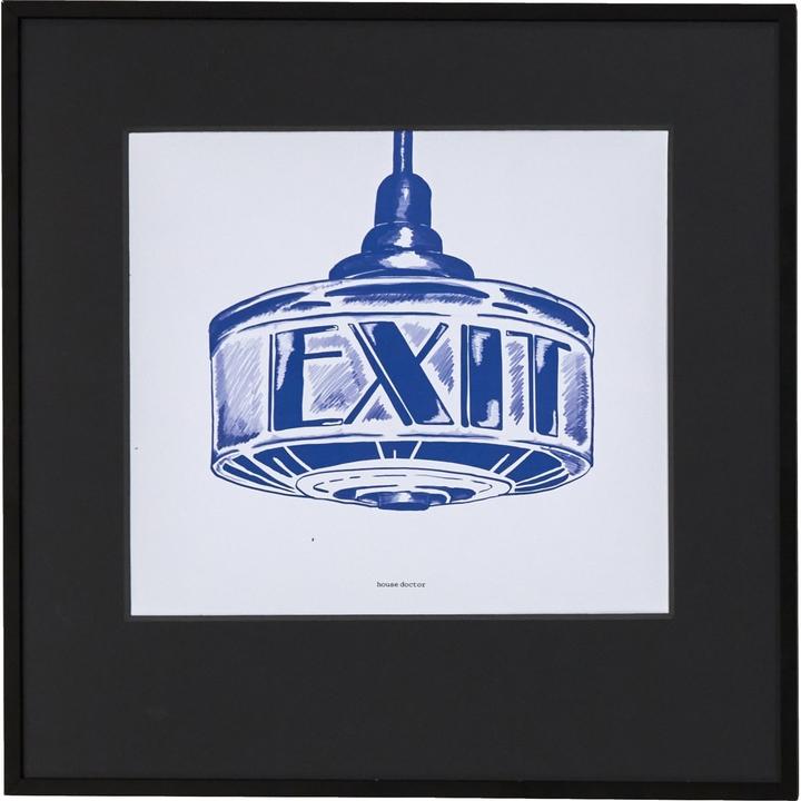 Actual product image House Doctor Wall art, HDExit, Dark blue (40 x 40 cm)