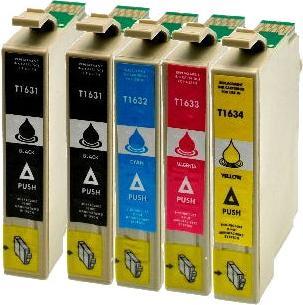 Produktbild Hermex Kompatible Tintenpatrone XL für Epson WorkForce WF-2530WF (M, BK, C, Y)