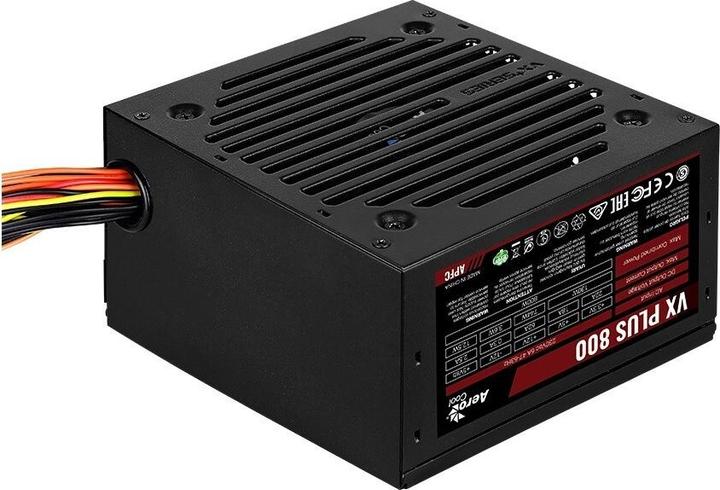 Actual product image AeroCool VX PLUS 800 Power Supply 800 W 20+4 pin ATX ATX Black (800 W)