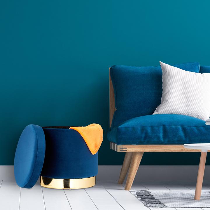 Actual product image Relaxdays Velvet Stool