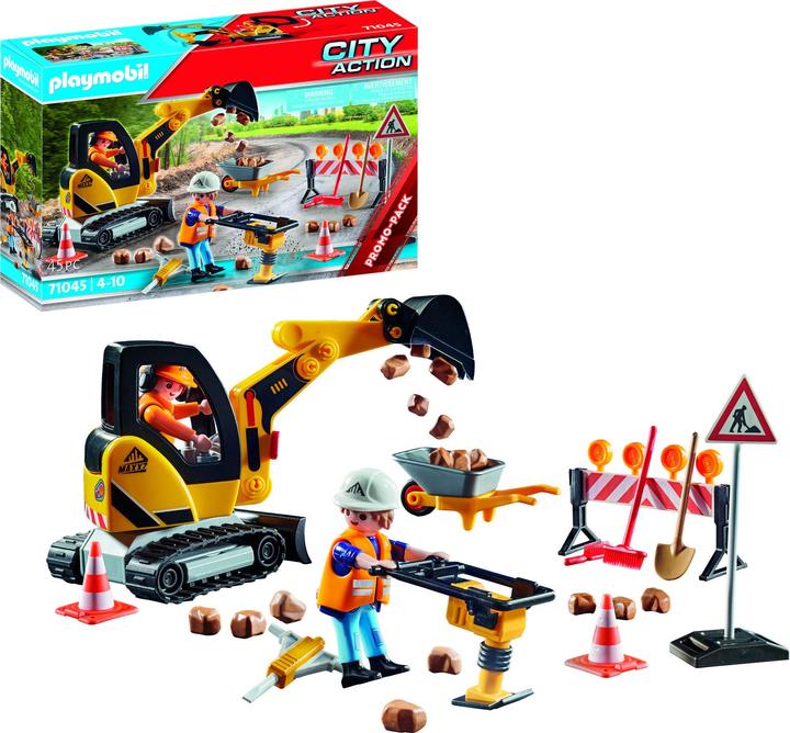 Image du produit Playmobil Construction de routes (71045, Playmobil City Action)