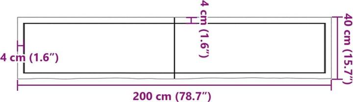 Immagine prodotto VidaXL Saba (200 x 40 x 6 cm)