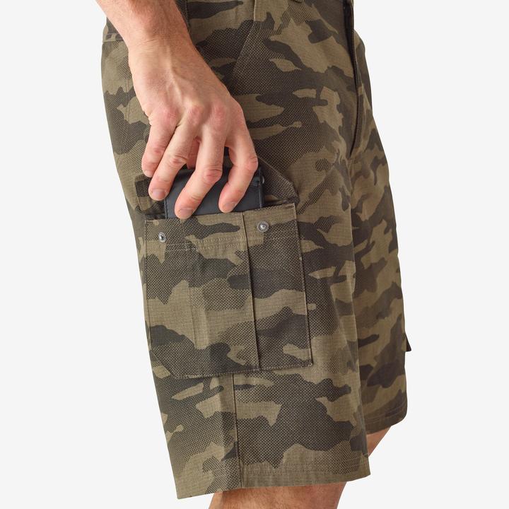 Image du produit Solognac Short de chasse/bermuda 500 Cargo Camouflage Halftone marron