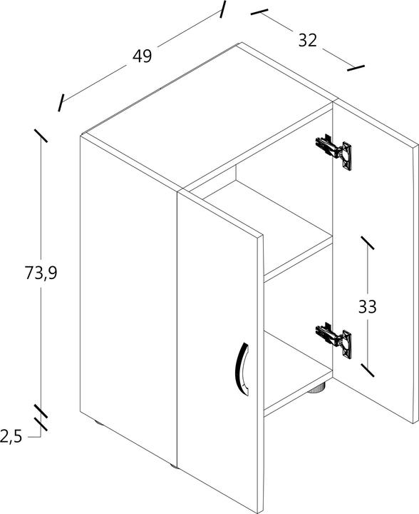Actual product image VCM Ulas (74 x 49 x 34 cm)