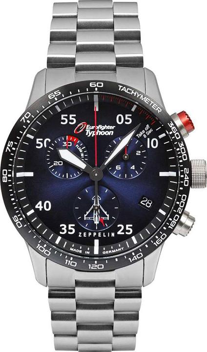 Produktbild Zeppelin Uhr Eurofighter 7298M-3 SET, Quarz (Analoguhr, 43 mm)