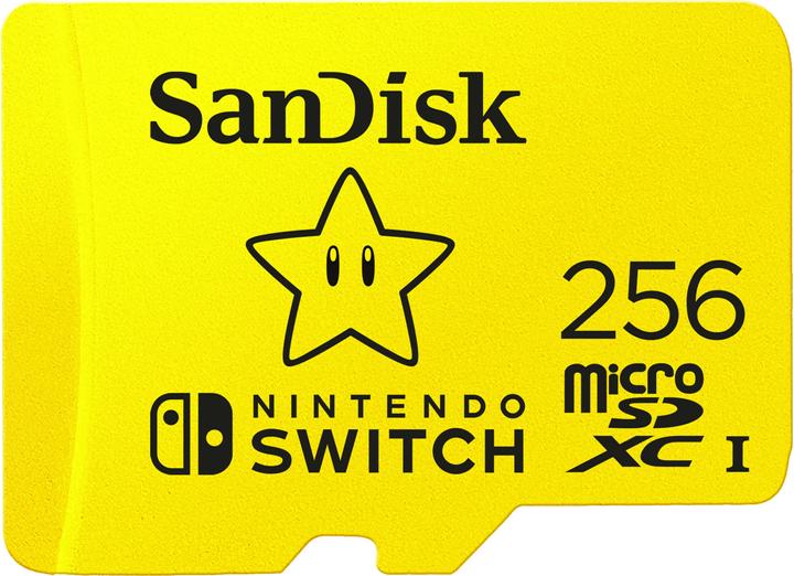 SanDisk Nintendo Switch Card (256 Go, microSDXC, U3, UHS-I)