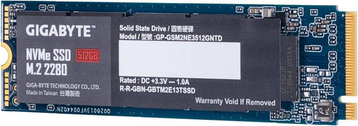 Image du produit Gigabyte GP-GSM2NE3512GNTD (512 Go, M.2 2280)