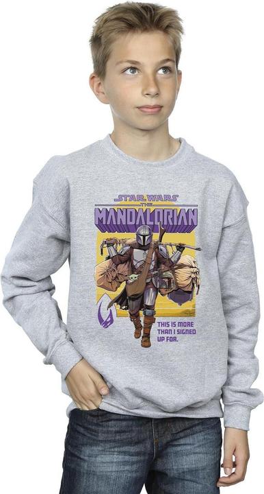 Produktbild Star Wars The Mandalorian More Than I Signed Up For Sweatshirt Jungen (104)
