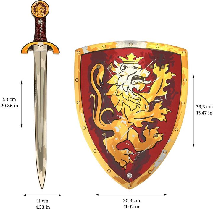 Produktbild Liontouch Edler Ritter Spielzeugschwert & Schild, Rot