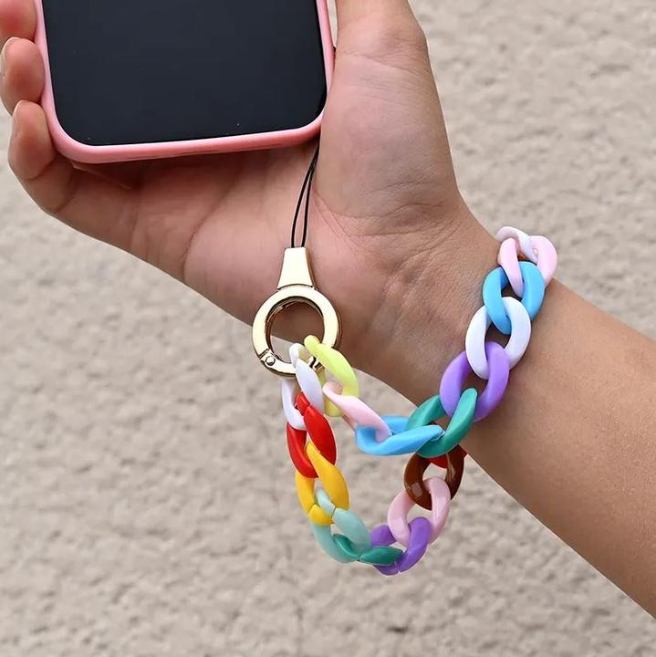 PhoneLook Universalarmband Befestigung für Schale/Gabel Telefon bunte Kette Multicolor (Kunststoff)