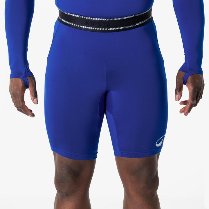 Kipsta Damen/Herren Fussball Funktionsshorts - Keepdry Light blau