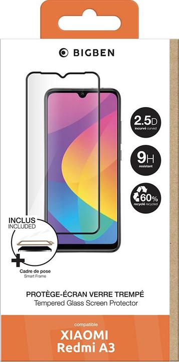 Actual product image Bigben Tempered glass film (1 Piece, Xiaomi Redmi A3)